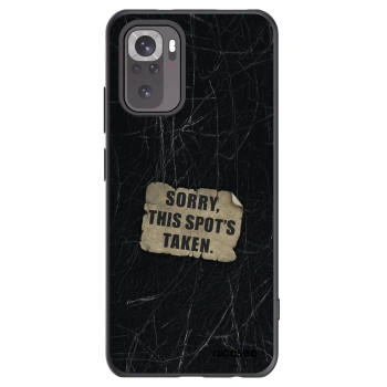 Picasee silikonový černý obal pro Xiaomi Redmi Note 10 - SORRY
