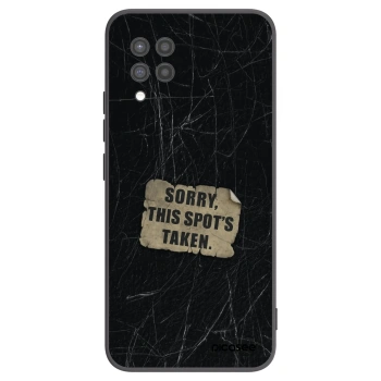 Picasee silikonový černý obal pro Samsung Galaxy A42 A426B - SORRY