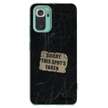 Picasee silikonový průhledný obal pro Xiaomi Redmi Note 10 Pro - SORRY