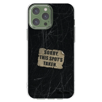 Picasee silikonový průhledný obal pro Apple iPhone 13 Pro Max - SORRY