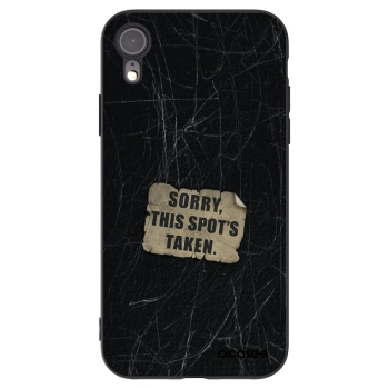 Picasee silikonový černý obal pro Apple iPhone XR - SORRY