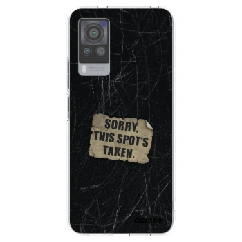 Picasee silikonový průhledný obal pro Vivo X60 Pro 5G - SORRY