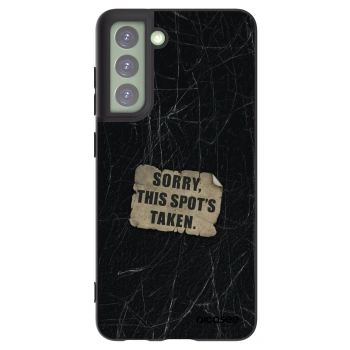 Picasee silikonový černý obal pro Samsung Galaxy S21 FE 5G - SORRY