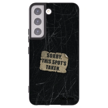 Picasee silikonový černý obal pro Samsung Galaxy S22 5G - SORRY