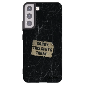 Picasee silikonový černý obal pro Samsung Galaxy S22+ 5G - SORRY