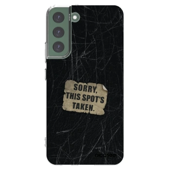 Picasee silikonový průhledný obal pro Samsung Galaxy S22+ 5G - SORRY