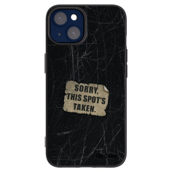 Picasee silikonový černý obal pro Apple iPhone 14 - SORRY