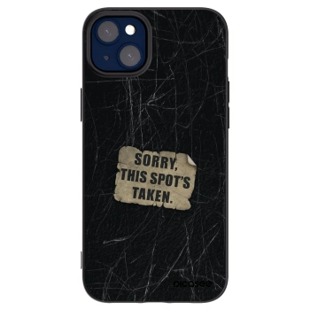 Picasee silikonový černý obal pro Apple iPhone 14 Plus - SORRY