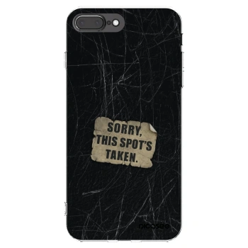 Picasee silikonový průhledný obal pro Apple iPhone 8 Plus - SORRY