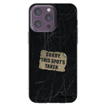 Picasee silikonový průhledný obal pro Apple iPhone 14 Pro Max - SORRY