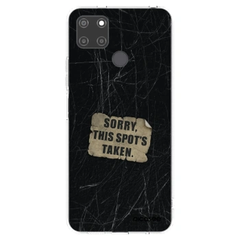 Picasee silikonový průhledný obal pro Realme C21Y - SORRY