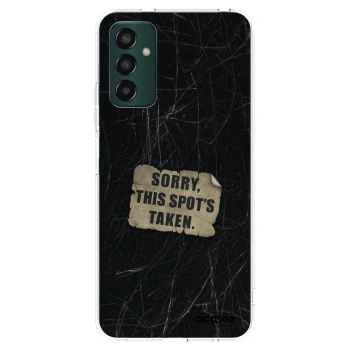Picasee silikonový průhledný obal pro Samsung Galaxy M13 M135F - SORRY