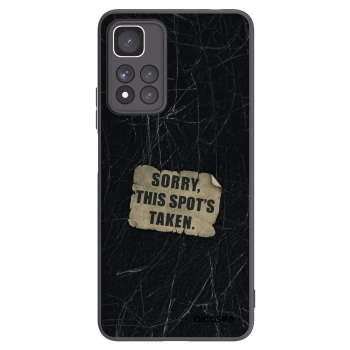 Picasee silikonový černý obal pro Xiaomi Redmi Note 11 Pro+ 5G - SORRY
