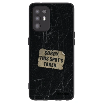 Picasee silikonový černý obal pro OPPO A94 5G - SORRY