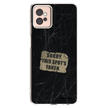 Picasee silikonový průhledný obal pro Motorola Moto G32 - SORRY