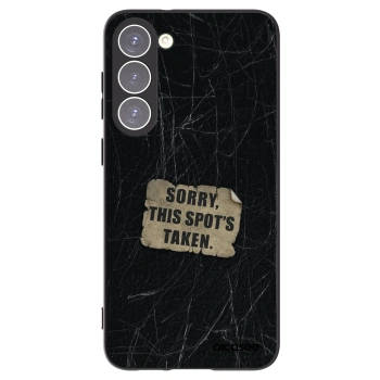 Picasee silikonový černý obal pro Samsung Galaxy S23+ 5G - SORRY