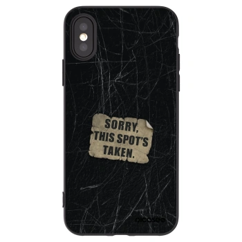 Picasee silikonový černý obal pro Apple iPhone X/XS - SORRY
