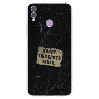 Picasee silikonový průhledný obal pro Honor 8X - SORRY