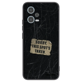 Picasee silikonový černý obal pro Xiaomi Redmi Note 12 5G - SORRY