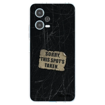 Picasee silikonový průhledný obal pro Xiaomi Redmi Note 12 5G - SORRY