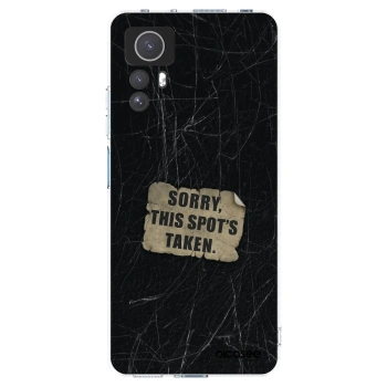 Picasee silikonový průhledný obal pro Xiaomi Redmi Note 12S - SORRY