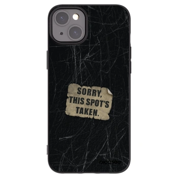 Picasee silikonový černý obal pro Apple iPhone 15 Plus - SORRY