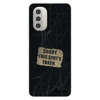 Picasee silikonový průhledný obal pro Motorola Moto G51 - SORRY