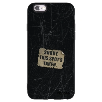 Picasee silikonový černý obal pro Apple iPhone 6/6S - SORRY