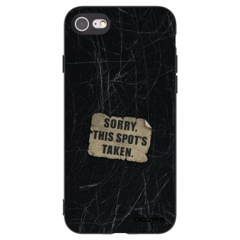 Picasee silikonový černý obal pro Apple iPhone 7 - SORRY