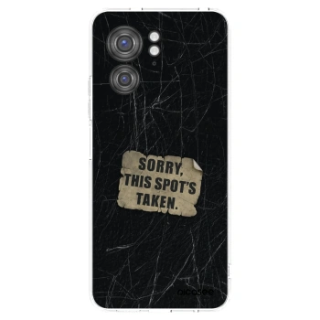 Picasee silikonový průhledný obal pro Motorola Edge 40 - SORRY