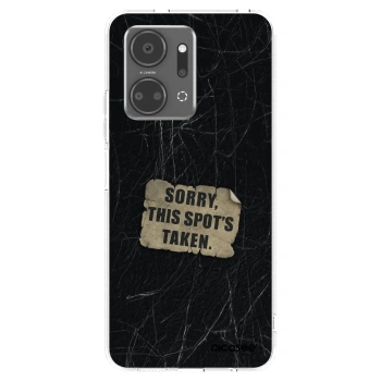 Picasee silikonový průhledný obal pro Honor X7a - SORRY