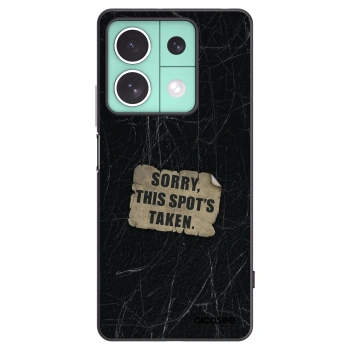 Picasee silikonový černý obal pro Xiaomi Redmi Note 13 5G - SORRY