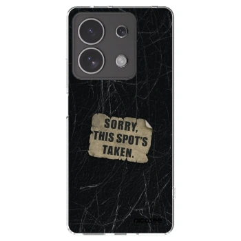 Picasee silikonový průhledný obal pro Xiaomi Redmi Note 13 4G - SORRY