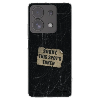 Picasee silikonový průhledný obal pro Xiaomi Redmi Note 13 Pro 4G - SORRY