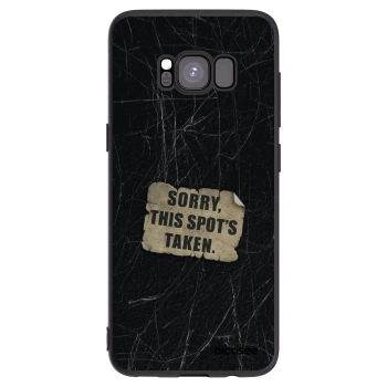 Picasee silikonový černý obal pro Samsung Galaxy S8 G950F - SORRY