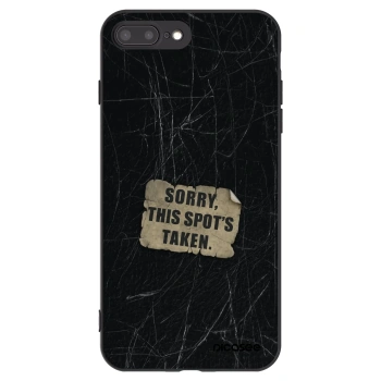 Picasee silikonový černý obal pro Apple iPhone 8 Plus - SORRY