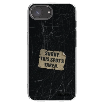 Picasee silikonový průhledný obal pro Apple iPhone 16e - SORRY