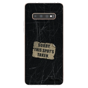 Picasee silikonový průhledný obal pro Samsung Galaxy S10 Plus G975 - SORRY