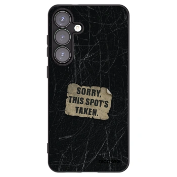 Picasee silikonový černý obal pro Samsung Galaxy S25+ 5G - SORRY