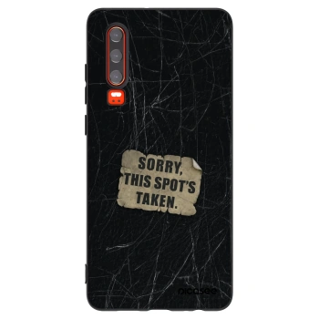 Picasee silikonový černý obal pro Huawei P30 - SORRY