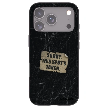 Picasee silikonový černý obal pro Apple iPhone 17 Pro - SORRY