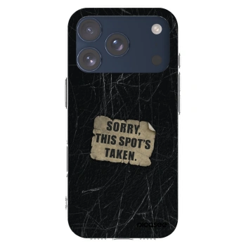 Picasee silikonový průhledný obal pro Apple iPhone 17 Pro - SORRY