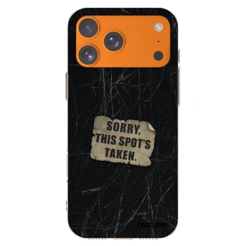 Picasee silikonový průhledný obal pro Apple iPhone 17 Pro Max - SORRY