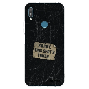 Picasee silikonový průhledný obal pro Huawei Y6 2019 - SORRY