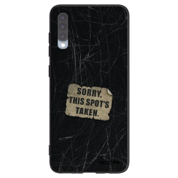 Picasee silikonový černý obal pro Samsung Galaxy A70 A705F - SORRY
