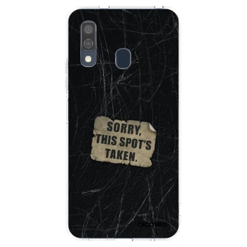 Picasee silikonový průhledný obal pro Samsung Galaxy A40 A405F - SORRY
