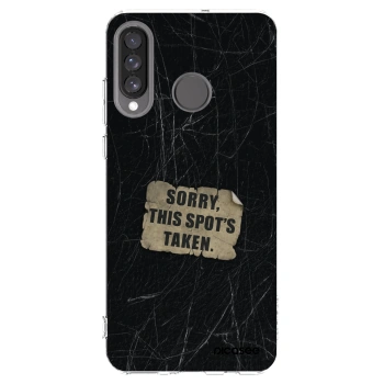 Picasee silikonový průhledný obal pro Huawei P30 Lite - SORRY