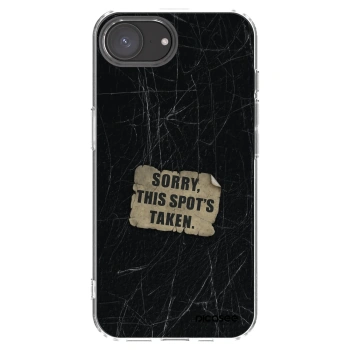 Picasee silikonový průhledný obal pro Apple iPhone 17e - SORRY