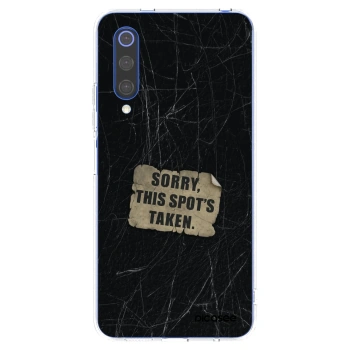 Picasee silikonový průhledný obal pro Xiaomi Mi 9 SE - SORRY