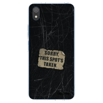 Picasee silikonový průhledný obal pro Xiaomi Redmi 7A - SORRY